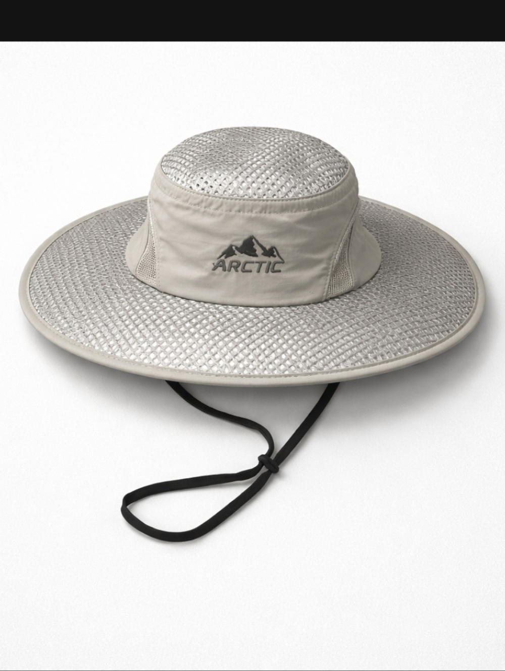 Arctic Air Evaporative Cooling Hat One Size Silver Ventilated UV Protection